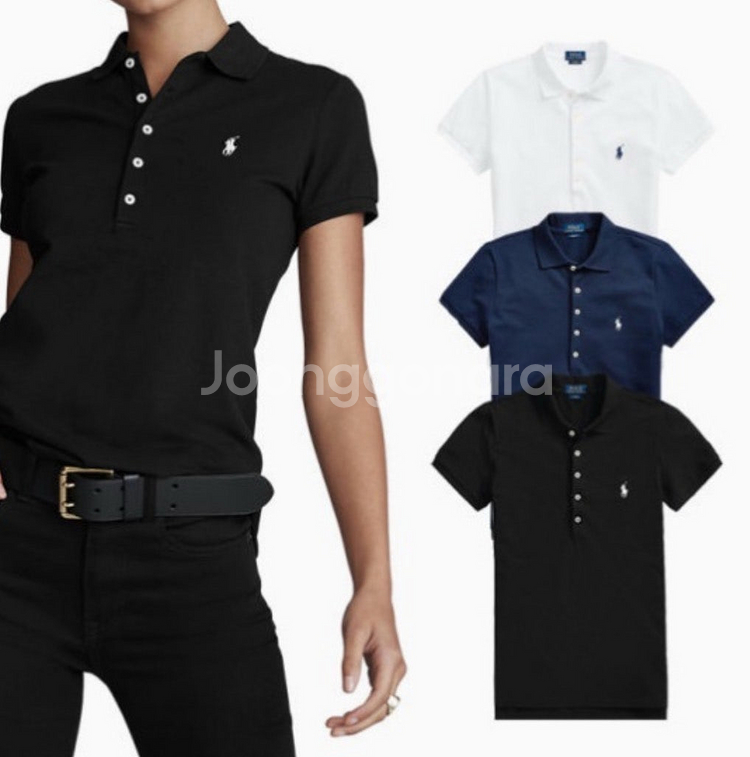 (새상품)폴로 여성 여름 카라티 pk 5버튼 입고--2