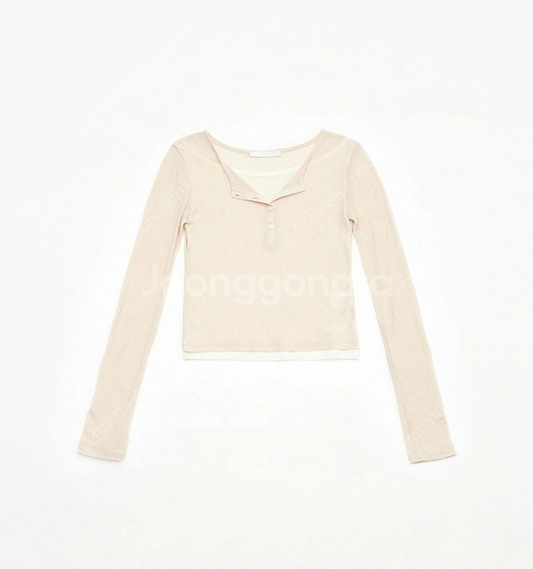 레이지샵 Button layered t-shirt--0