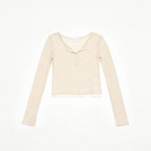 레이지샵 Button layered t-shirt