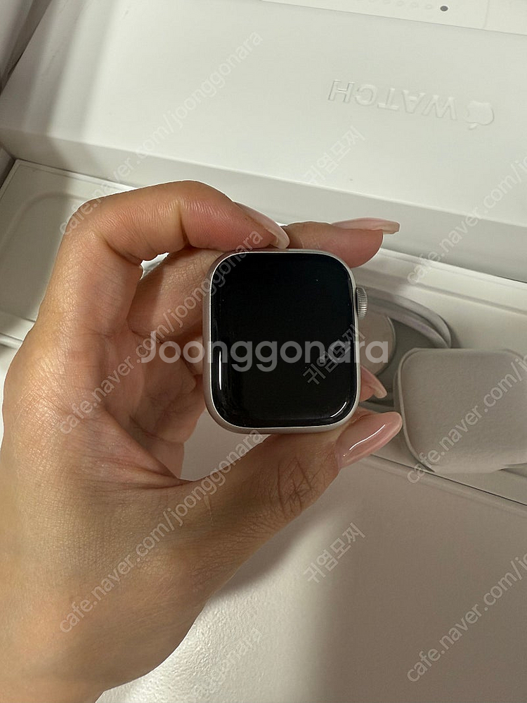 애플워치8 실버 41mm+밀레니즈정품밴드--1