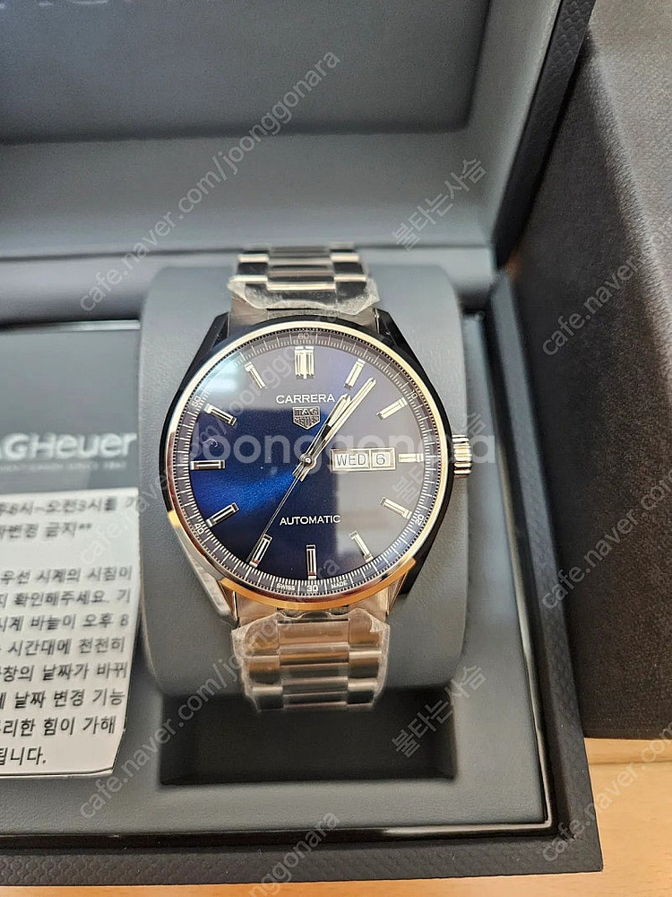 [새상품] 태그호이어 까레라 데이데이트 오토매틱 청판 ...--0
