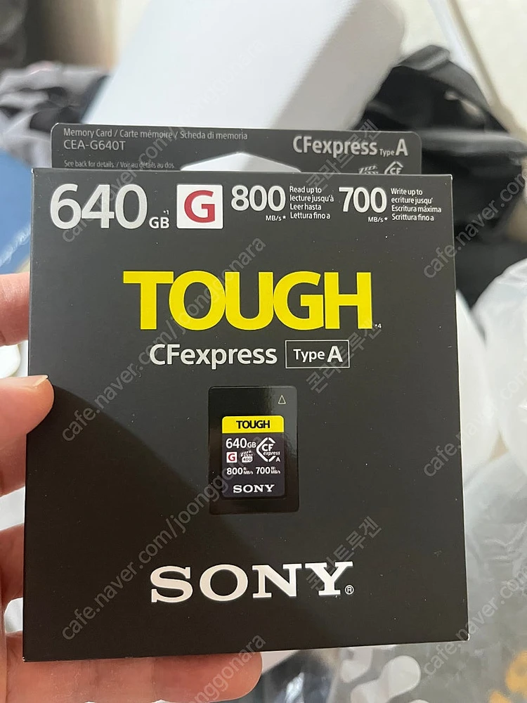 소니 cf express type A 메모리 + 리더기 팝니다. CEA-G640t 이미지