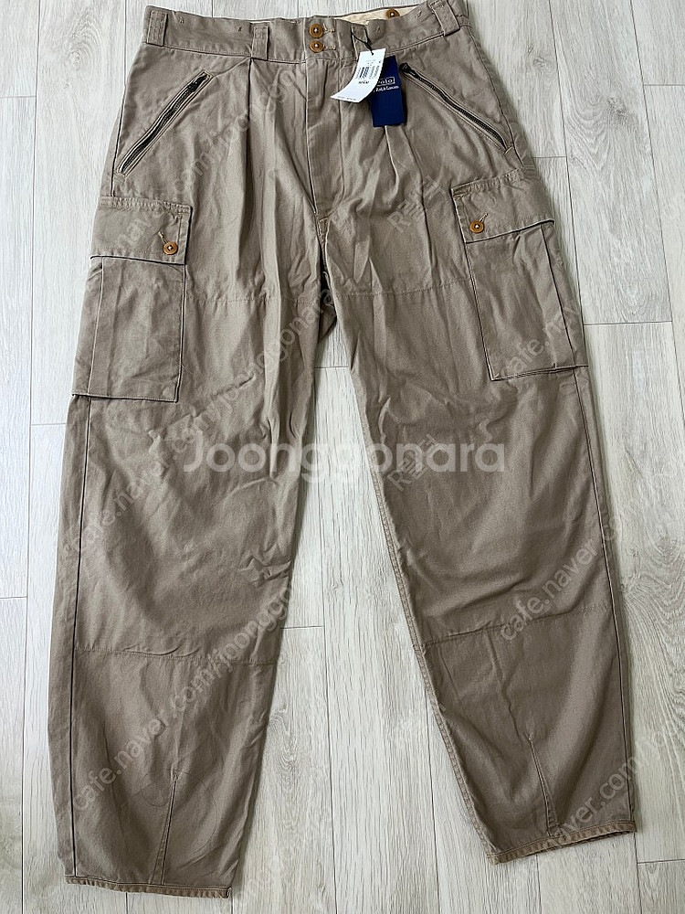 폴로랄프로렌 스트레이트레그 코튼 새틴 카고 팬츠 32X32사이즈 새제품 더블알엘,RRL,폴로,풀카운트,밀리터리,유틸...--0