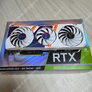 [상태 A급] Colorful iGame GeForce RTX 3060 Ti Ultra OC White D6 8GB