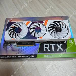 [상태 A급] Colorful iGame GeForce RTX 3060 Ti Ultra OC White D6 8GB