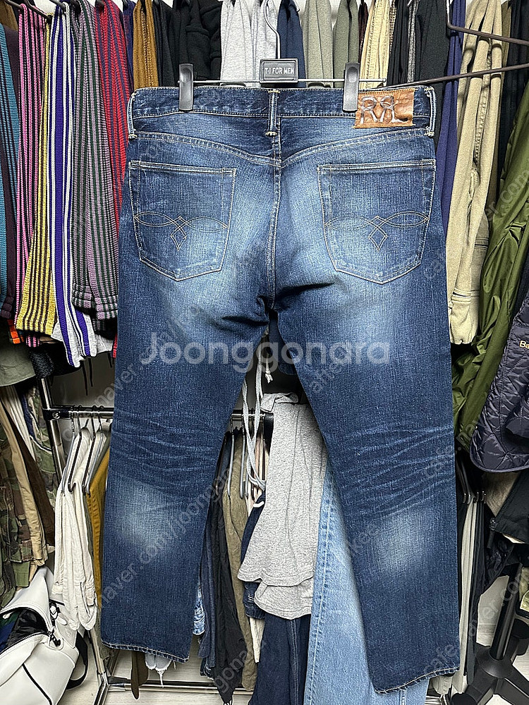 rrl 더블알엘 로우스트레이트 워싱셀비지 33x32 새...--1