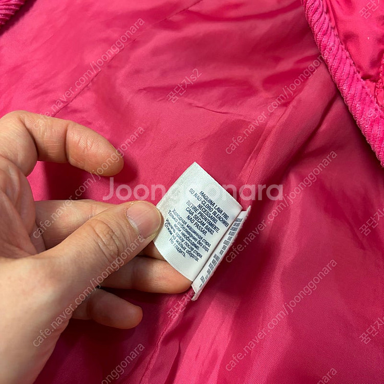 폴로 여아 핑크 퀼팅 둥근카라 패딩 자켓 4T 올드머니...--7