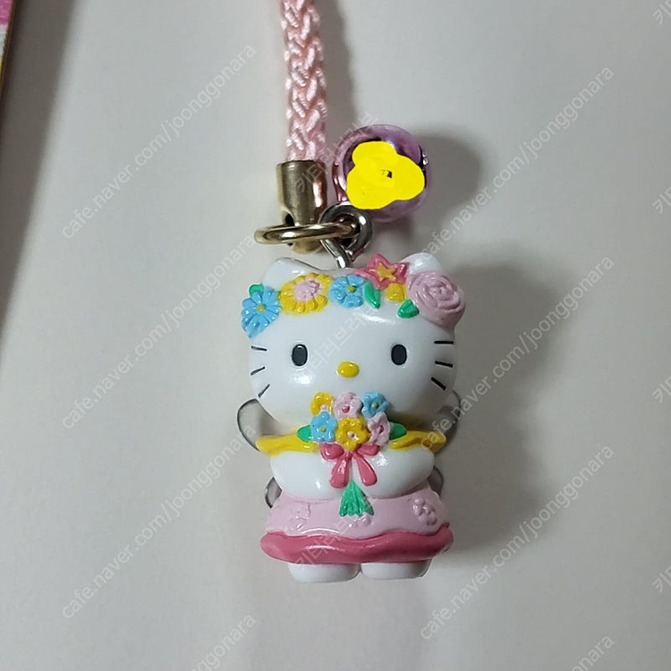 헬로키티 꽃집 한정 플라워 페어리 키티 스트랩 고전 키티 빈티지 키티 이미지