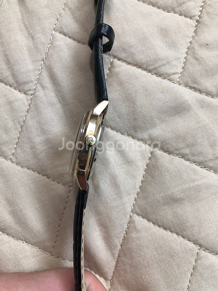 OMEGA 오메가 씨마스터 데이트 10K 금 베젤 쿼츠...--2