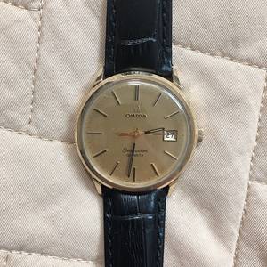 OMEGA 오메가 씨마스터 데이트 10K 금 베젤 쿼츠 빈티지