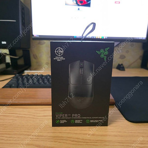 레이저 바이퍼 V3 PRO 블랙 단순개봉 신품 (PVC 필름 작업 완료)