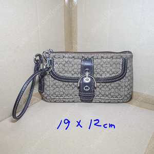 코치 Coach 미니 시그니쳐 버클 손목가방