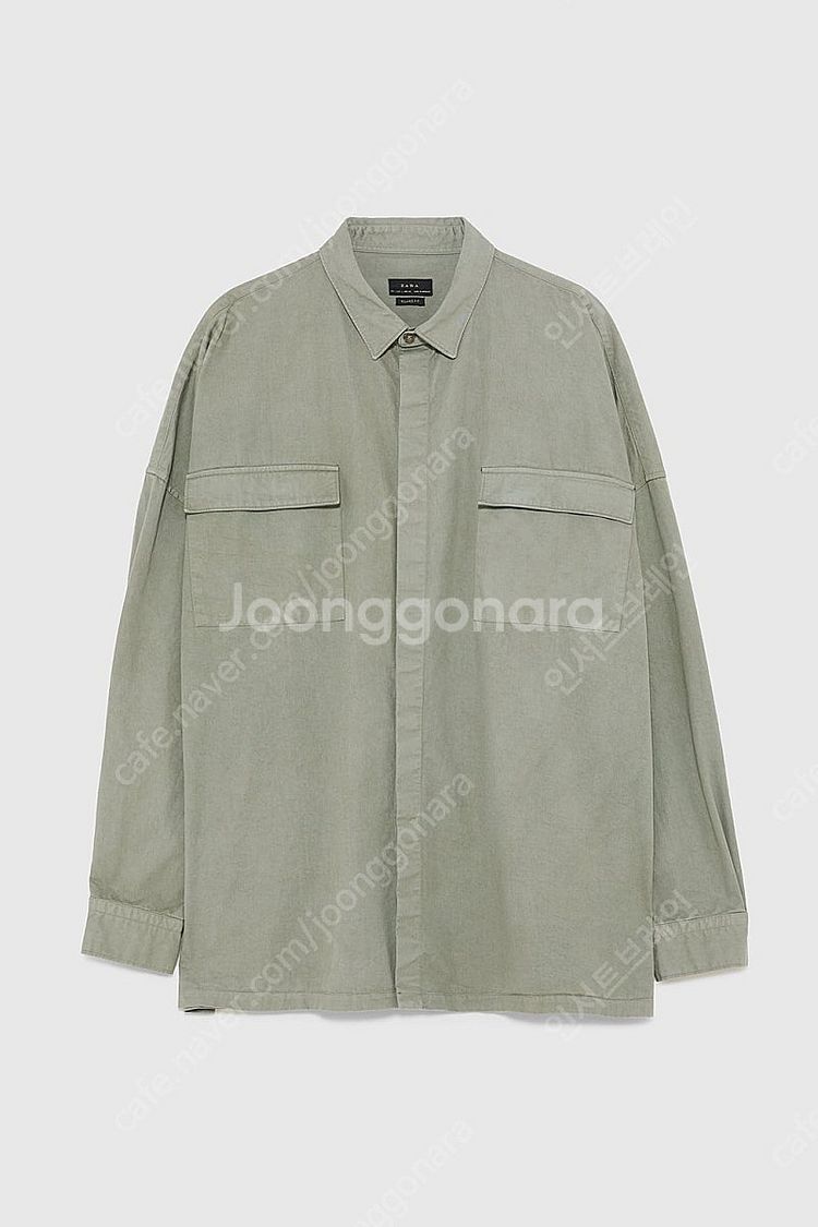자라 / 오버사이즈 포켓 셔츠 / L--0