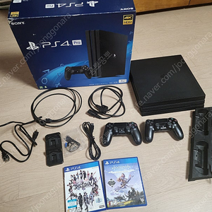 PS4 Pro 1TB + 듀얼쇼크 정품 2개 + 게임 2개