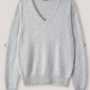 le17septembre 르셉템버 v-neck pullover in baby arpaca and merino wool gray색상