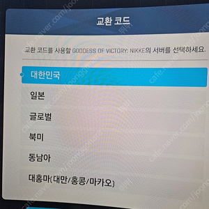 스텔라블레이드 니케 코드 판매합니다 서버선택가능