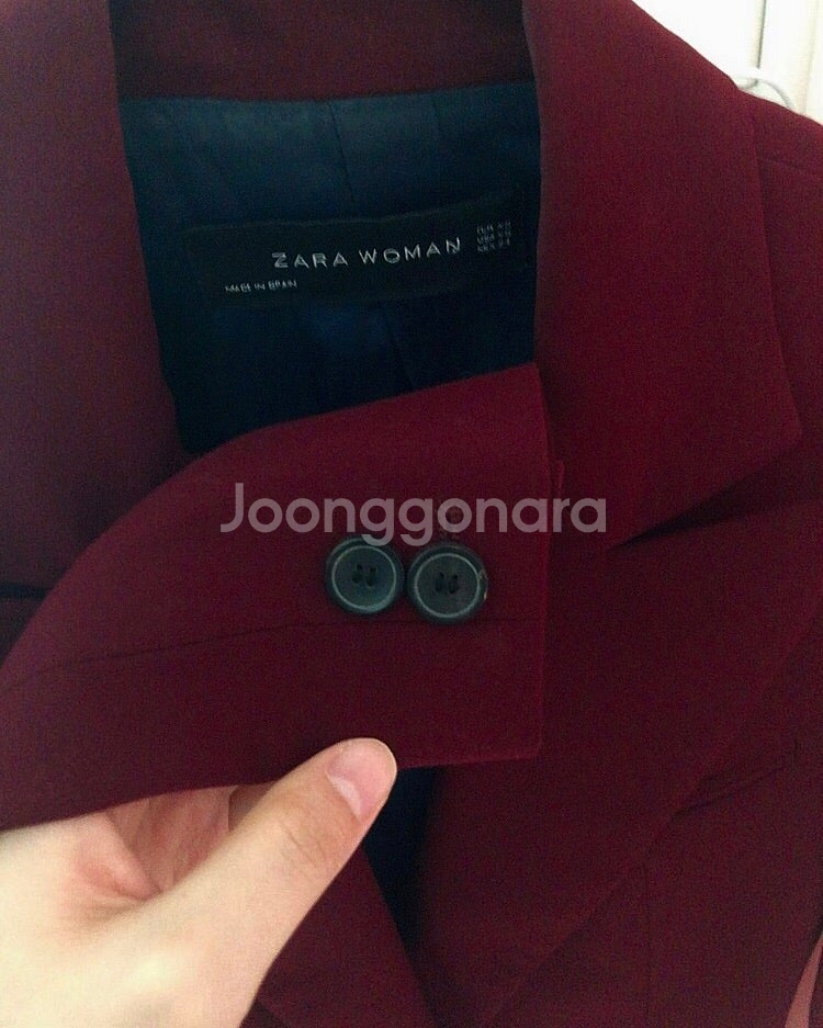 Zara 자라 버건디레드 블레이저 자켓 Xs (44-5...--1