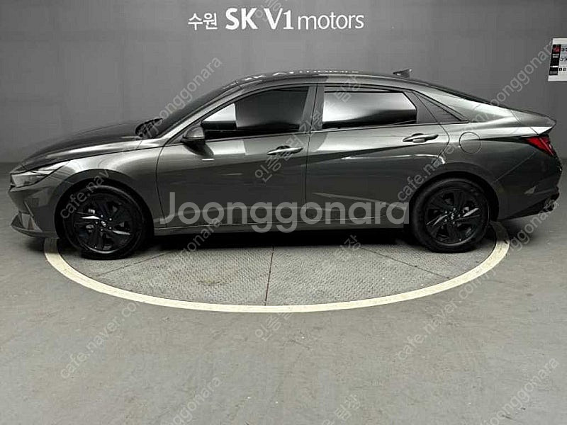 아반떼 중고차 아반떼 하이브리드 중고 차 회색 2023...--5