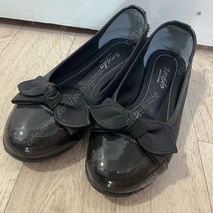 검정 리본 플랫슈즈 235 신발