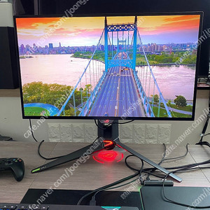 ASUS ROG SWIFT OLED PG27AQDM 27인치 OLED 패널 2560x1440 240Hz 0.03ms HDR 컴퓨터 게이밍 모니터 팝니다
