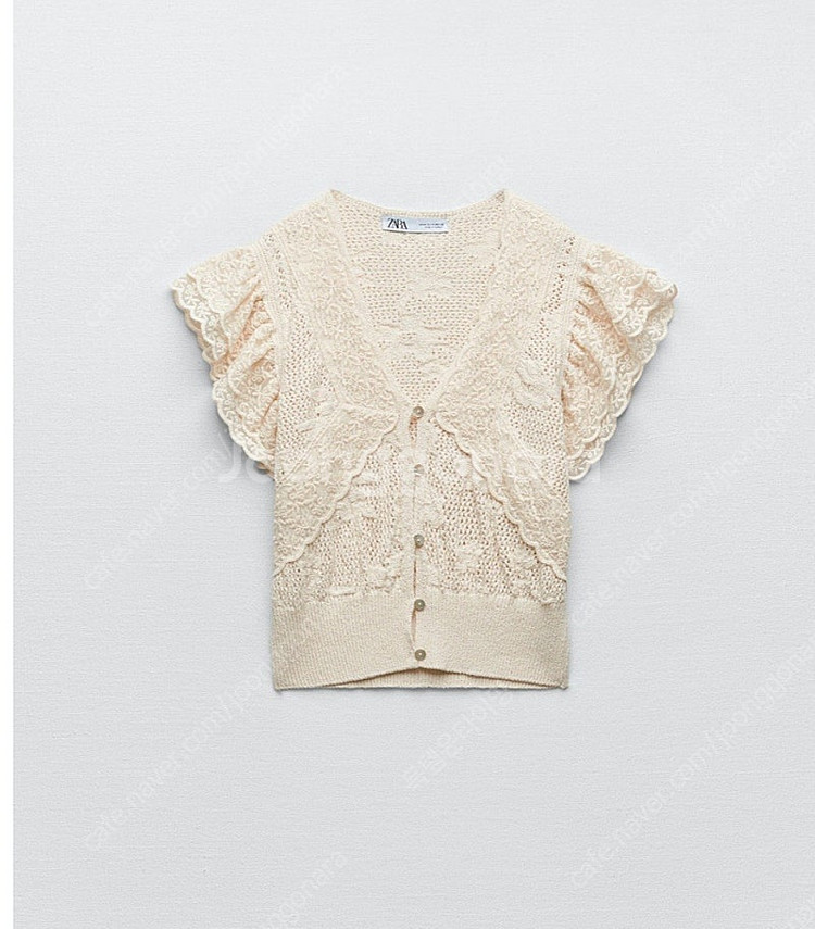 [새상품]ZARA 자라 포인텔 니트 크롭탑 M 판매해요...--1