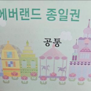 에버랜드 종일권(1장당)
