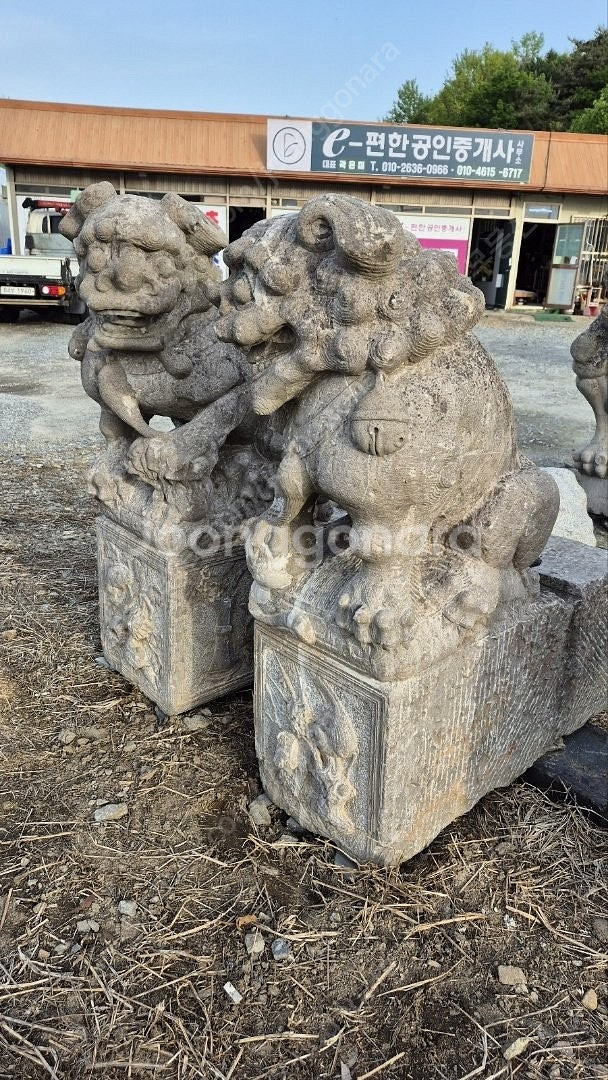 석물 조각상 사자상 골동품 민속품 인테리어소품 인테리어...--0