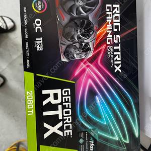 에이수스 그래픽카드 ROG-STRIX-RTX2080TI-O11G-GAMING D6 11GB 팝니다