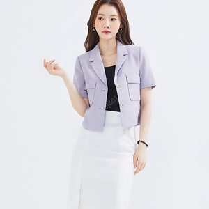 로엠 트위드 반팔 자켓