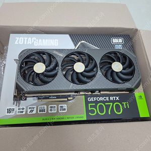 zotac gaming 지포스 RTX 5070Ti SOLID OC
