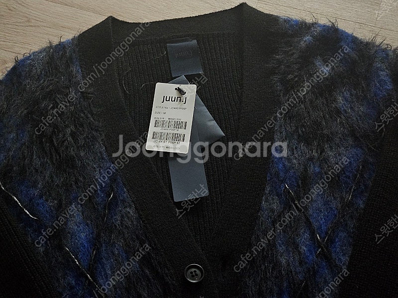 준지 24fw 아가일 모헤어 가디건 M--1