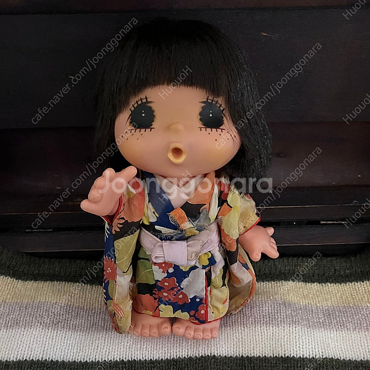 일본 빈티지 인형 기모노 입은 쇼와레트로 세키구치 제제...--1