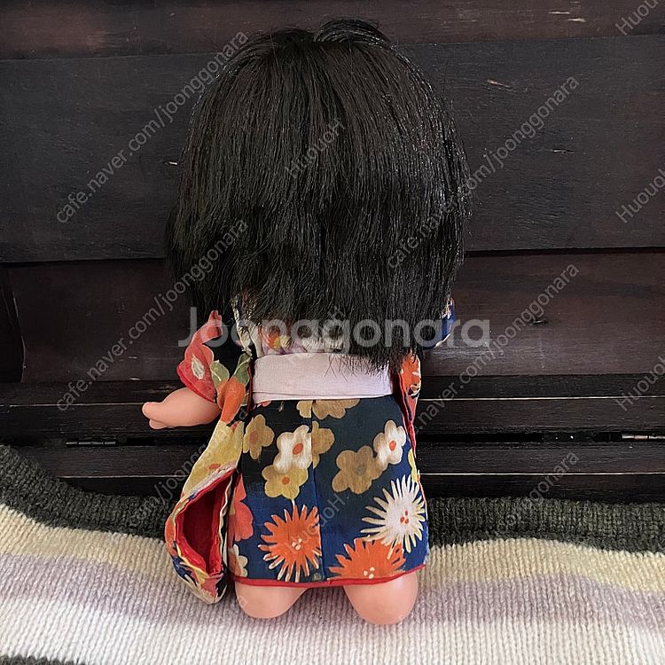 일본 빈티지 인형 기모노 입은 쇼와레트로 세키구치 제제...--2