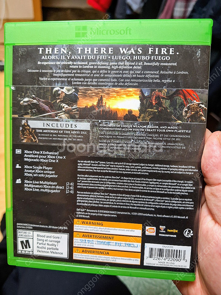 xboxone 다크소울 리마스터 팝니다.한글자막지원 상...--2