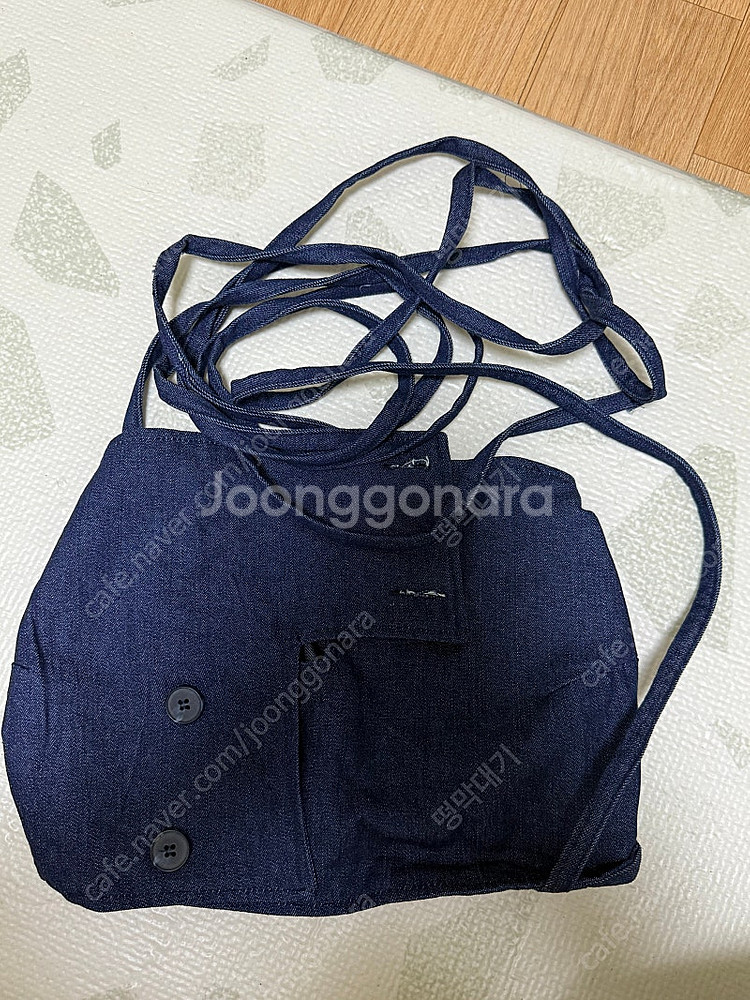 SETSETSET 데님 탱크탑 블루 스몰팝니다--4