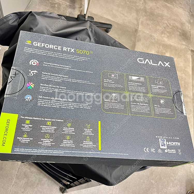 [미개봉] 갤럭시 GALAX RTX5070Ti BLAC...--1