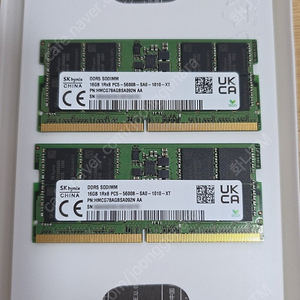 노트북용 SK 하이닉스 DDR5 5600 16GB 2개