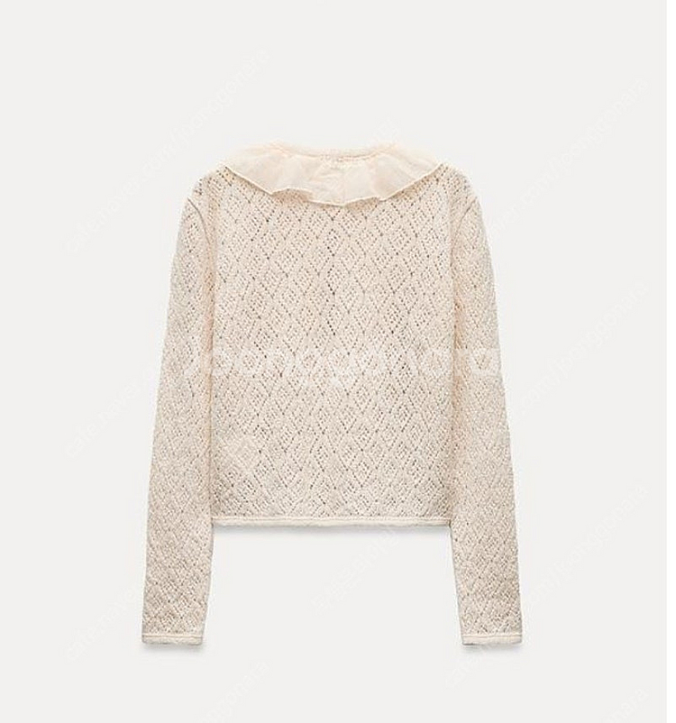[새상품]ZARA 자라 가디건 프릴 포인텔 니트 재킷 ...--1