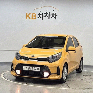 경차 중고 모닝 중고차 시세 기아 중고차 노란색 2021년식 25,500km 프레스티지 중고차구매