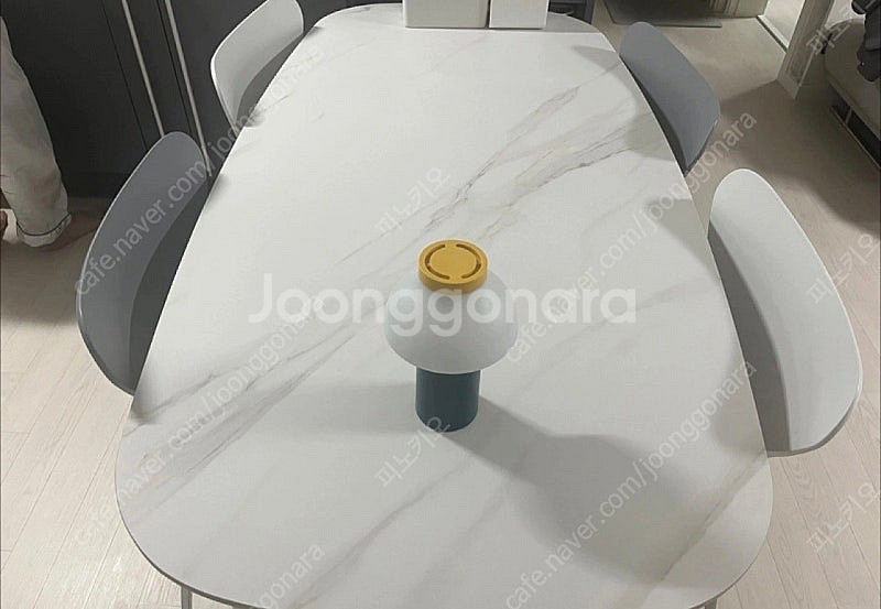 코넬 6인용 타원 세라믹 식탁(의자포함)--0