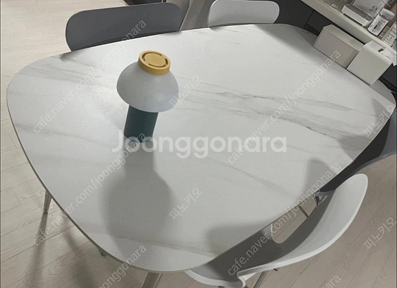 코넬 6인용 타원 세라믹 식탁(의자포함)--1