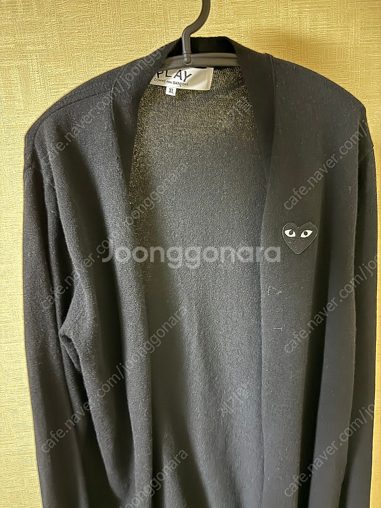 꼼데가르송 가디건 블랙 XL 팝니다--0