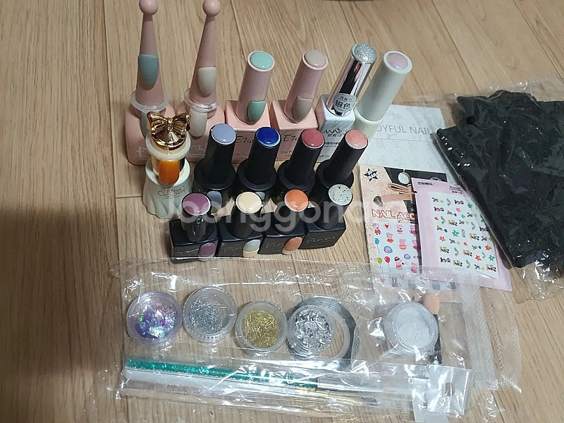 네일아트 젤네일 컬러젤 15종+스티커,글리터,브러쉬 등--0