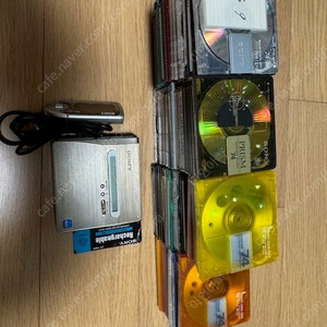 md 플레이어 소니 net md mz-nh1과 공엠디 팝니다.