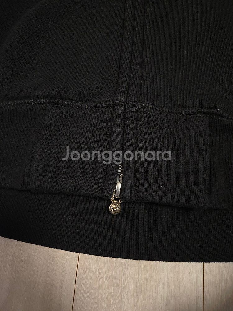 크롬하츠 세메터리 할리우드 집업 후드 블랙 XL 사이즈...--8