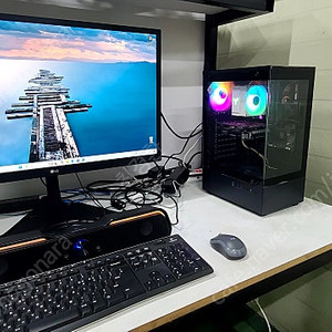 i5 11400 / 500g / 16g / 27모니터 / 무선키보드마우스 / 사운드바 / 데스크탑 PC세트 팔아요