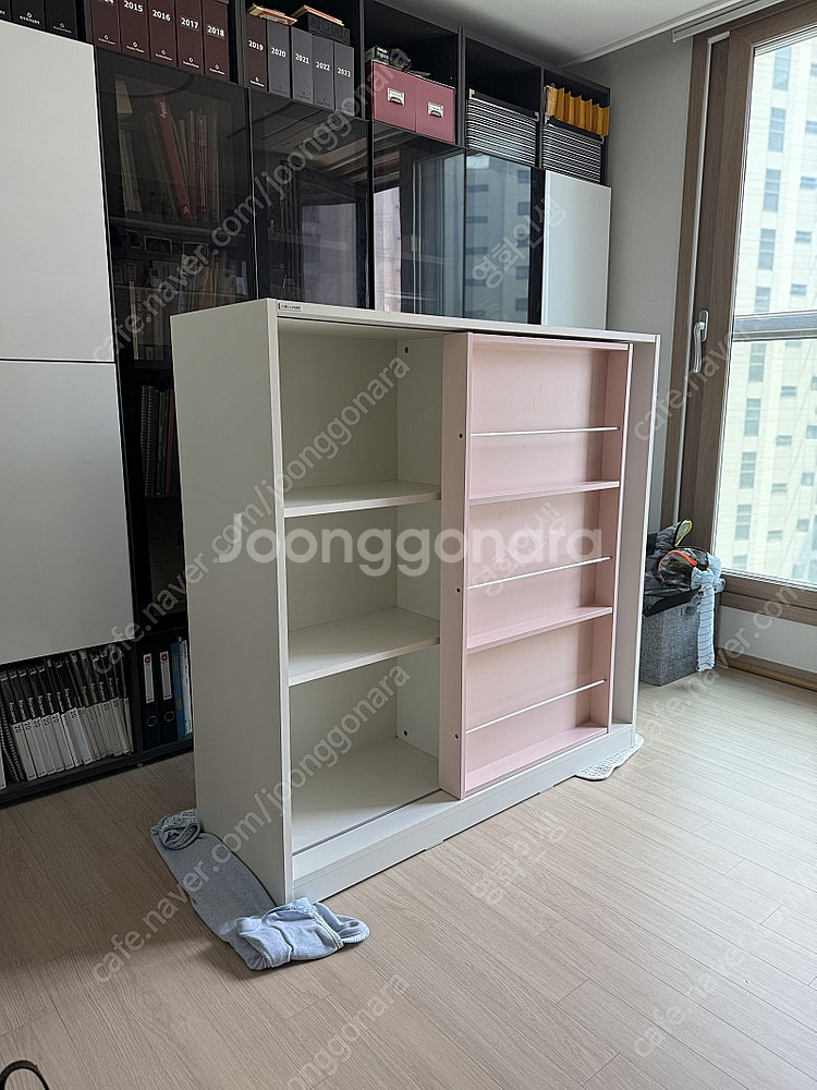 리바트 프렌즈아이 마카롱 책장/수납장세트--3