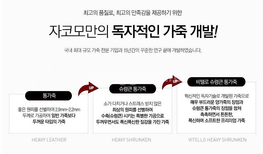*판매* 자코모 밀포드 비텔로 슈렁큰 천연 통가죽 4인...--5