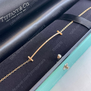 티파니 스마일다이아몬드 팔찌 미디움 18K 로즈골드