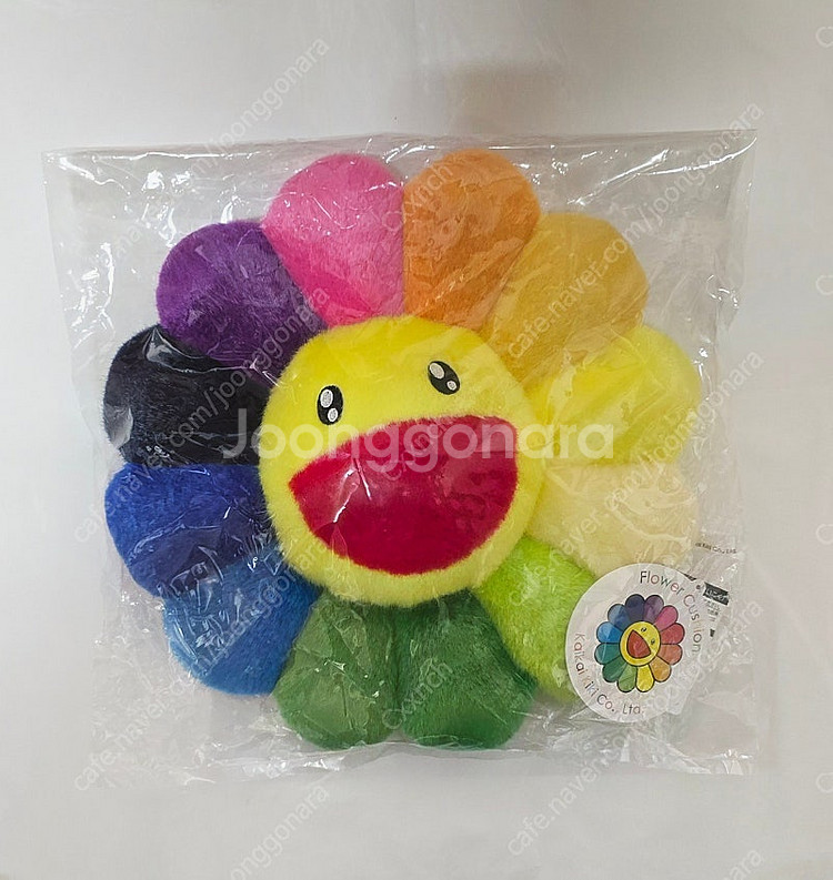 카이카이키키 플라워 쿠션 레인보우 30cm--1